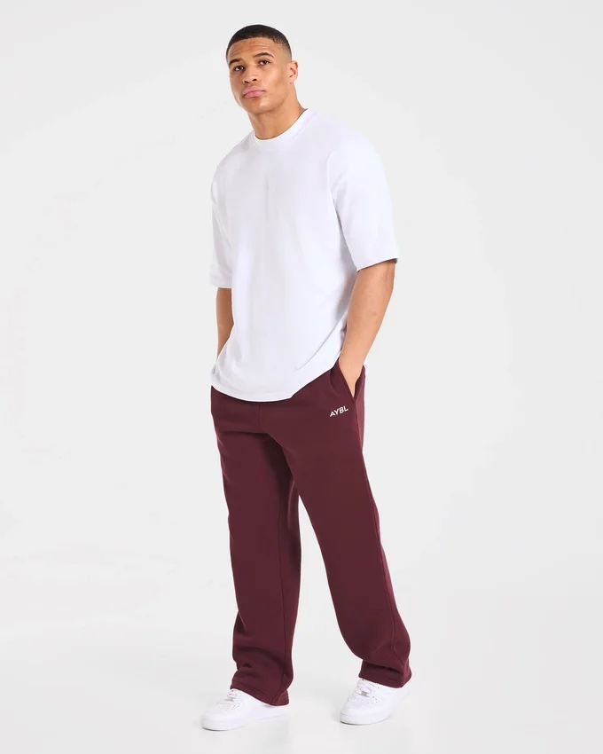 Essential Oversized Mjukisbyxor med raka ben