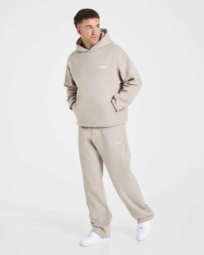 Essential Oversized Mjukisbyxor med raka ben