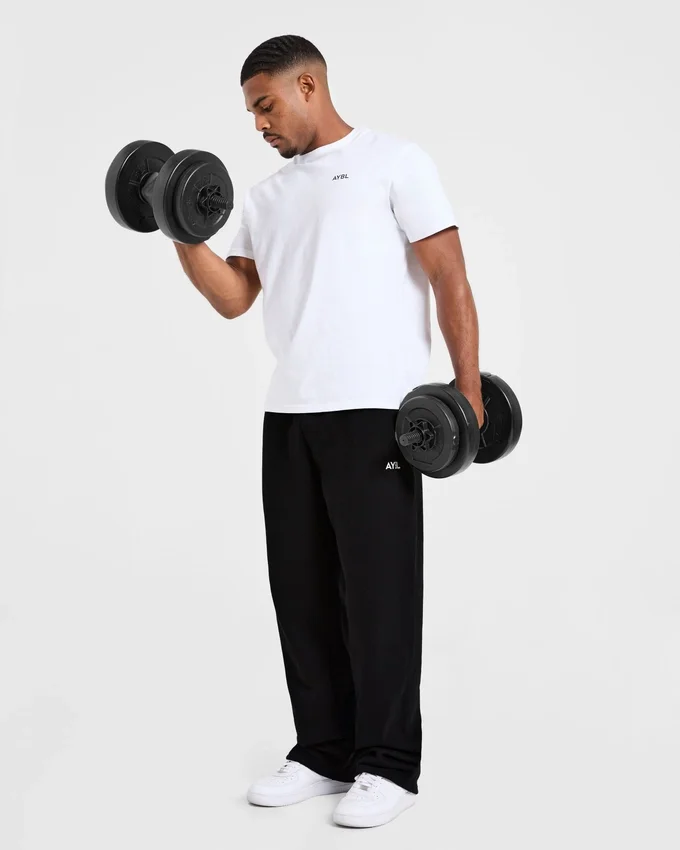 Essential Oversized Mjukisbyxor med raka ben