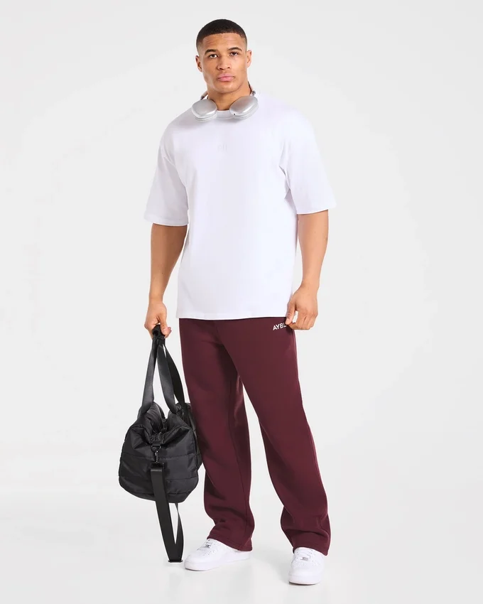 Essential Oversized Mjukisbyxor med raka ben