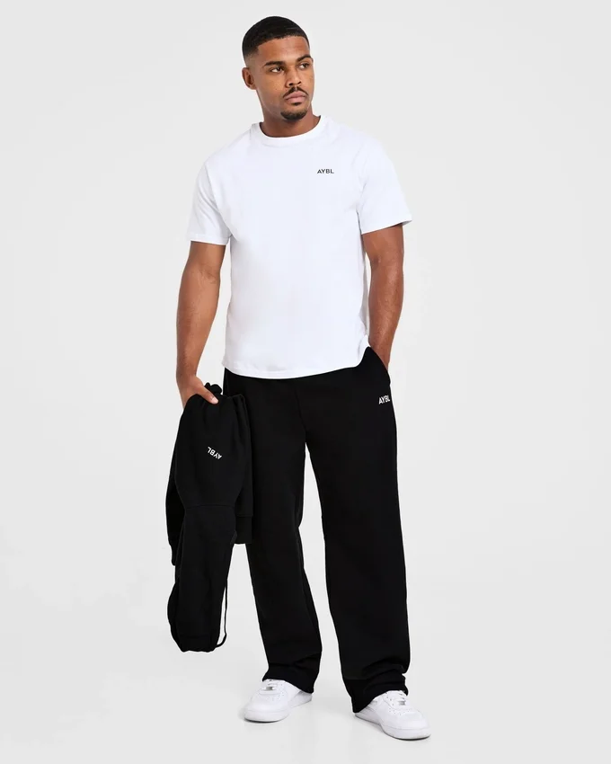 Essential Oversized Mjukisbyxor med raka ben