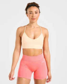 Essential V-ringad sport-BH med band
