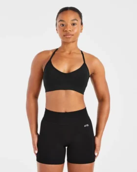Essential V-ringad sport-BH med band