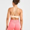 Essential V-ringad sport-BH med band