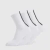 Everyday Back Stripe Crew-strumpor (3-pack)