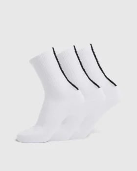 Everyday Back Stripe Crew-strumpor (3-pack)