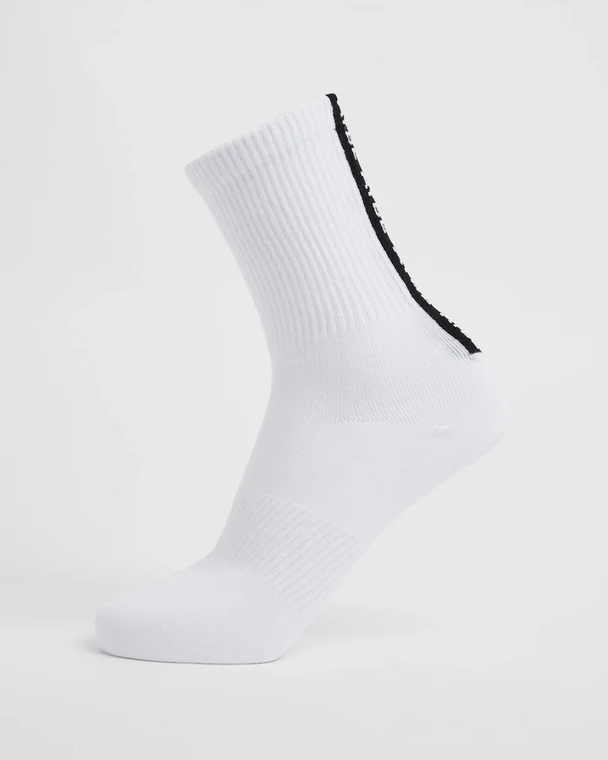 Everyday Back Stripe Crew-strumpor (3-pack)