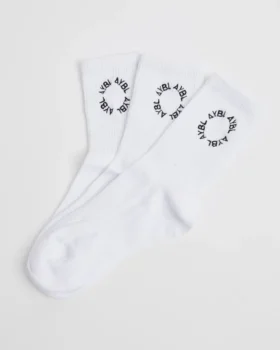 Everyday broderade strumpor (3-pack)