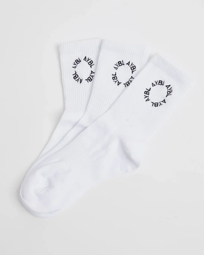 Everyday broderade strumpor (3-pack)