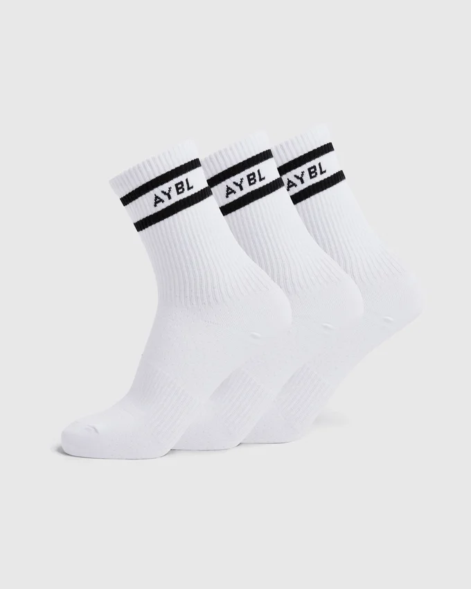 Everyday-strumpor med dubbla ränder (3-pack)