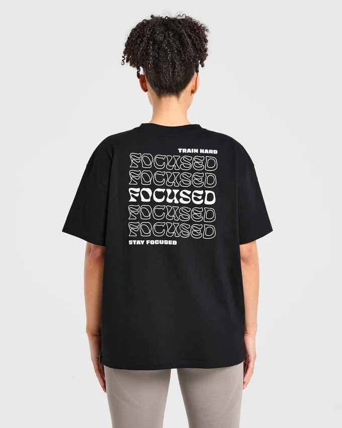 Focused Wavy Oversized T-shirt