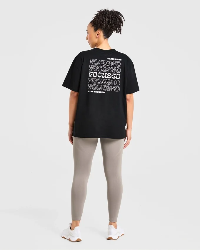 Focused Wavy Oversized T-shirt