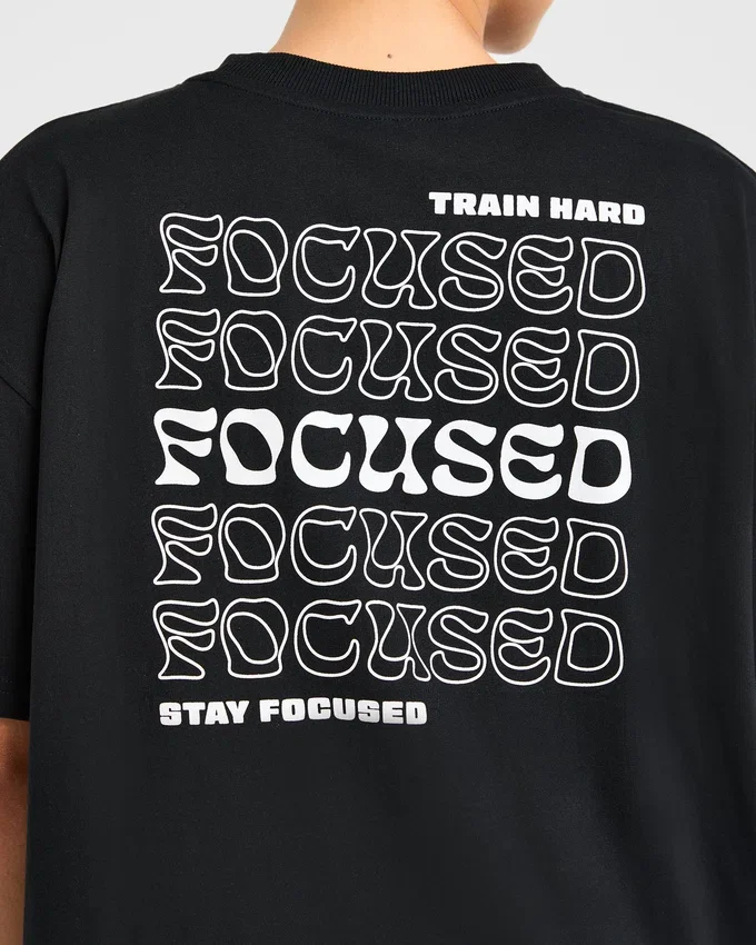 Focused Wavy Oversized T-shirt