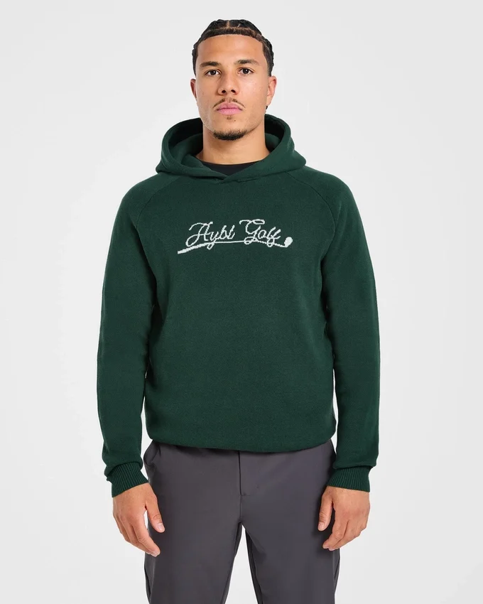 Golf Club stickad hoodie