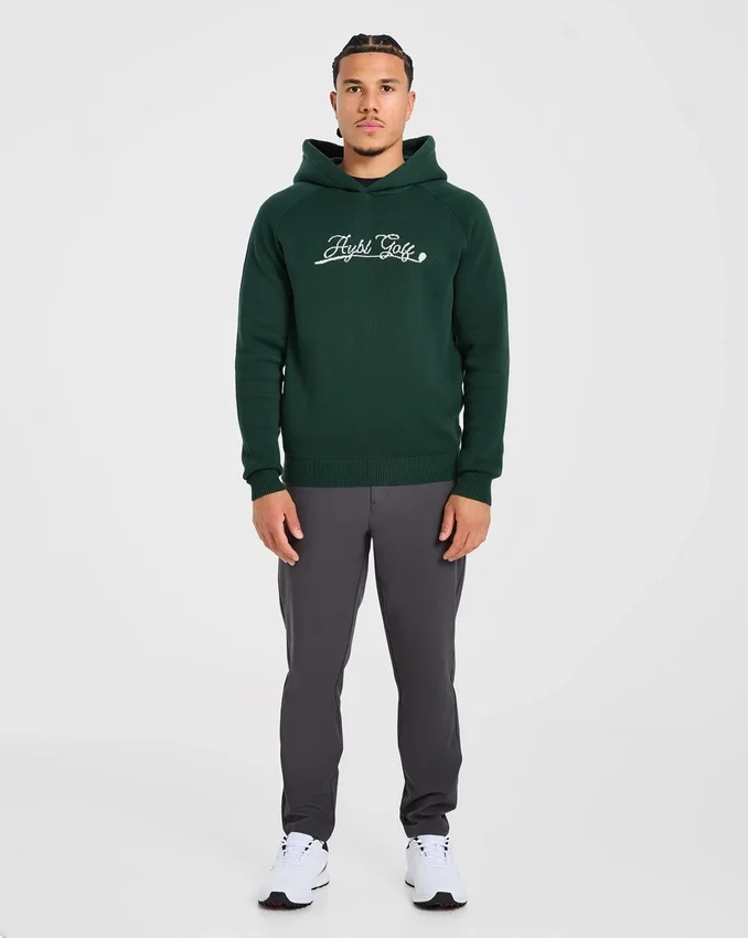 Golf Club stickad hoodie