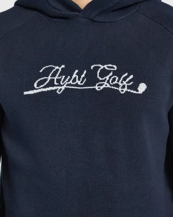 Golf Club stickad hoodie