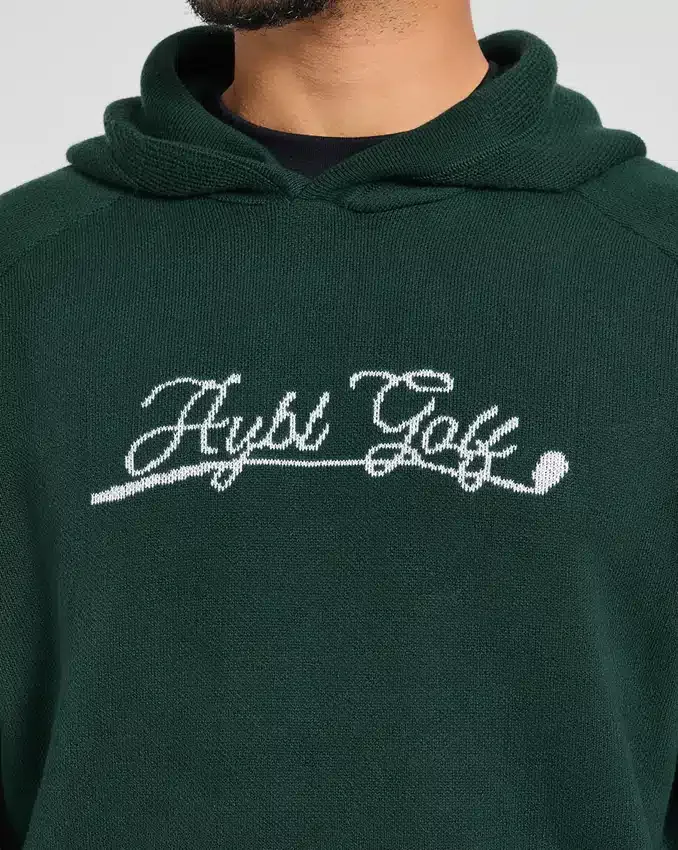 Golf Club stickad hoodie