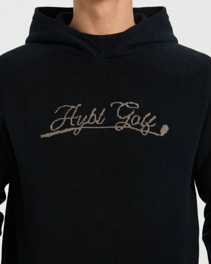 Golf Club stickad hoodie