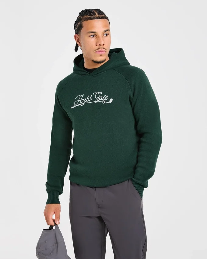 Golf Club stickad hoodie