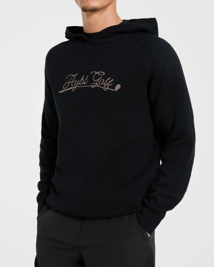 Golf Club stickad hoodie