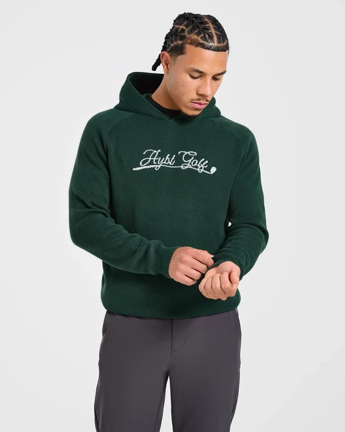 Golf Club stickad hoodie