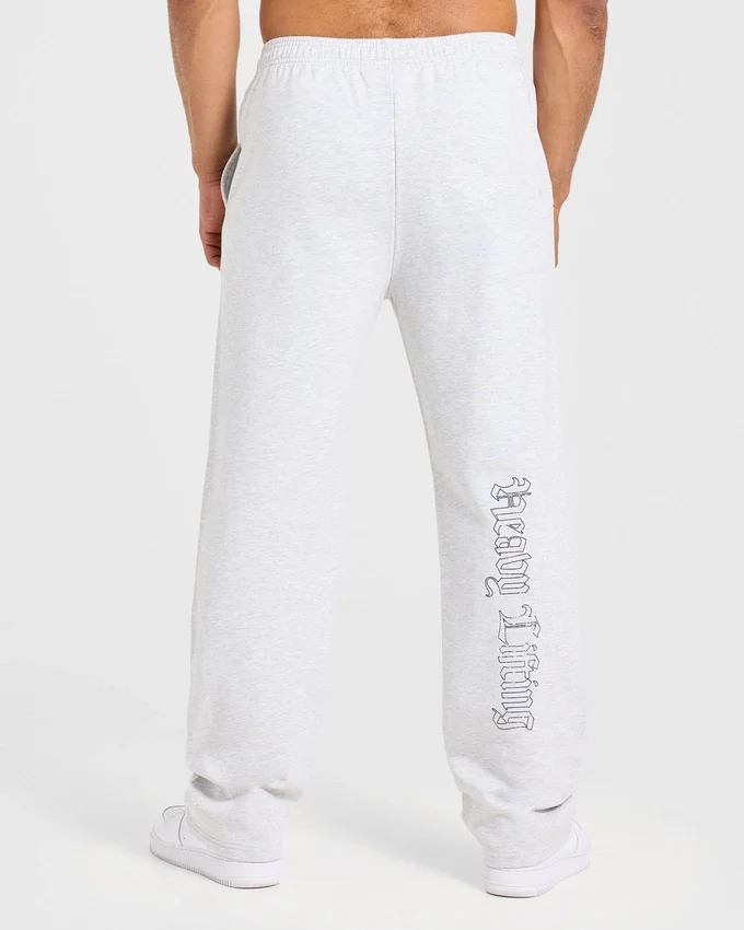 Heavy Lifting Gothic Oversized Mjukisbyxor med raka ben