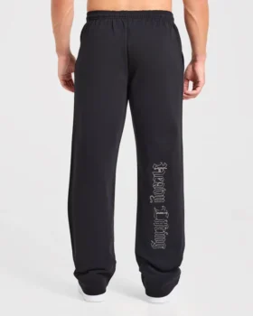 Heavy Lifting Gothic Oversized Mjukisbyxor med raka ben