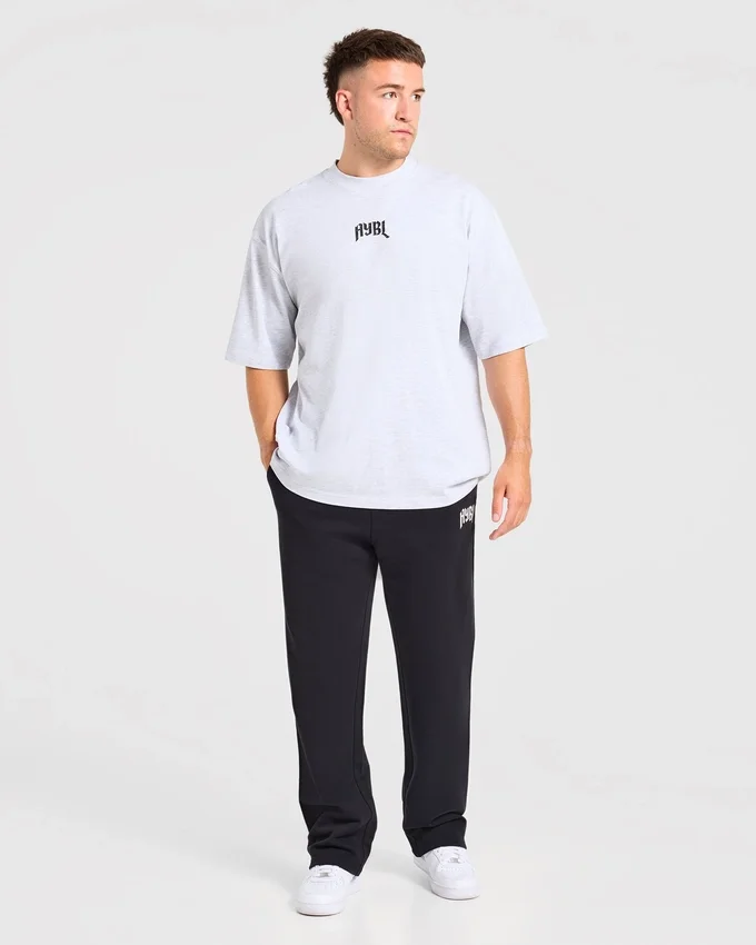 Heavy Lifting Gothic Oversized Mjukisbyxor med raka ben