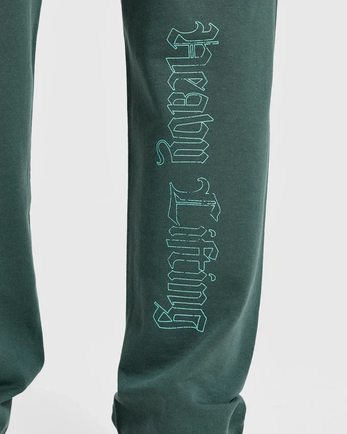 Heavy Lifting Gothic Oversized Mjukisbyxor med raka ben