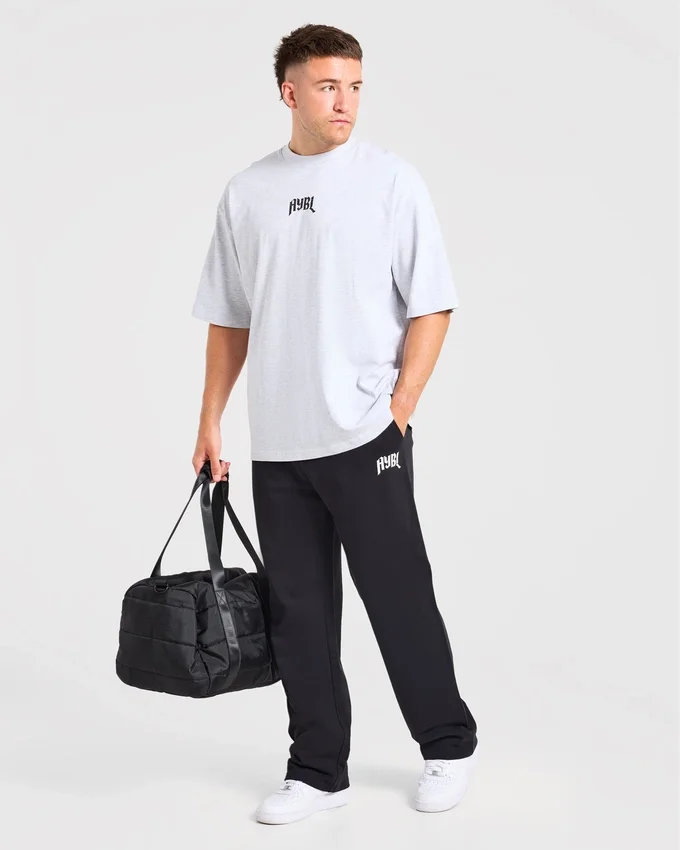 Heavy Lifting Gothic Oversized Mjukisbyxor med raka ben