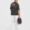 Heavy Lifting Gothic Oversized Mjukisbyxor med raka ben