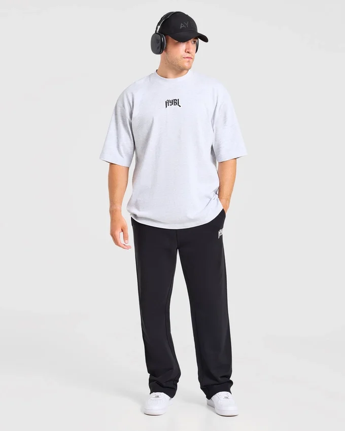 Heavy Lifting Gothic Oversized Mjukisbyxor med raka ben