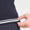 Klassisk stickad långärmad polotröja