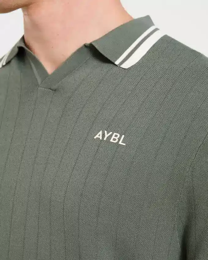 Klassisk stickad polotröja