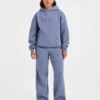 Klassiska, mjuka mjukisbyxor i oversized-modell med raka ben