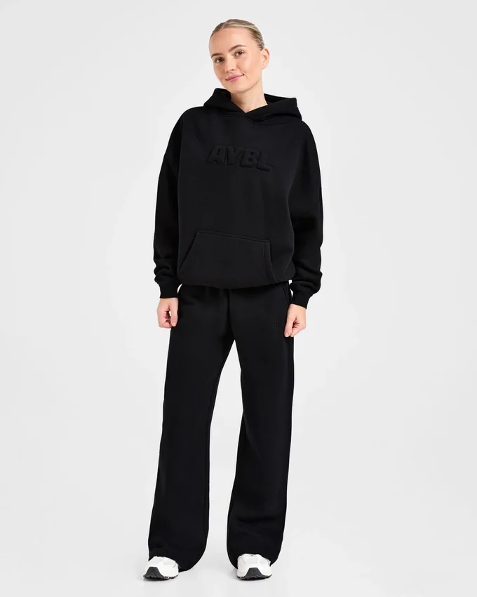 Klassiska, mjuka mjukisbyxor i oversized-modell med raka ben