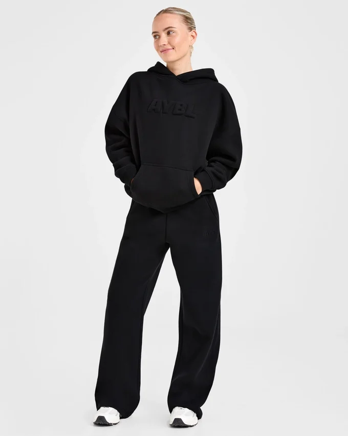 Klassiska, mjuka mjukisbyxor i oversized-modell med raka ben