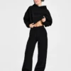 Klassiska, mjuka mjukisbyxor i oversized-modell med raka ben
