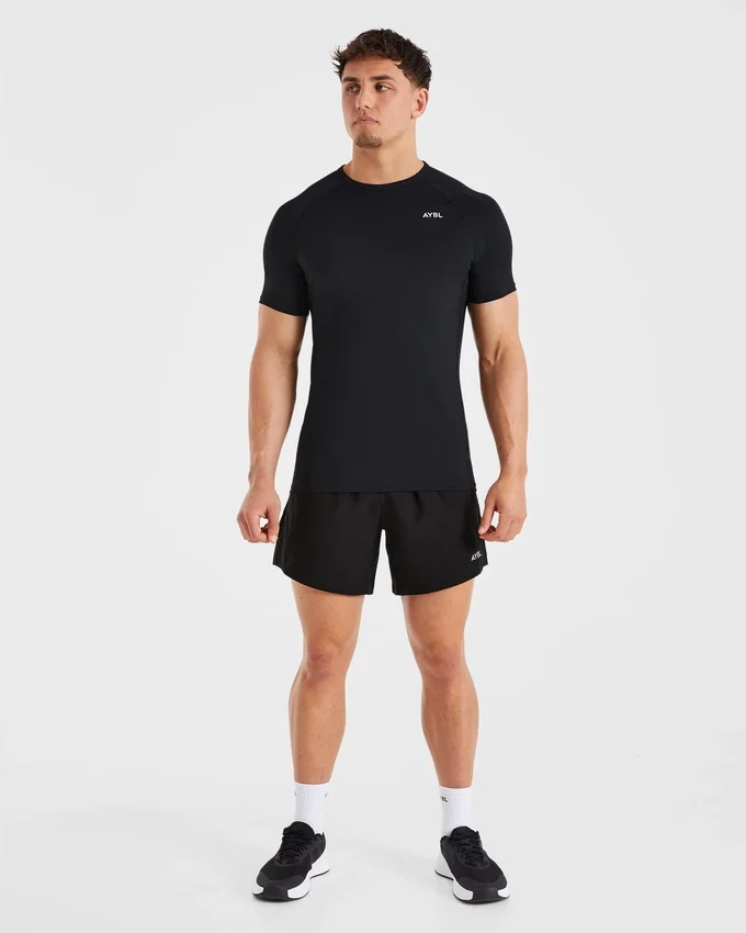 Kompressions-T-shirt med avslappnad passform