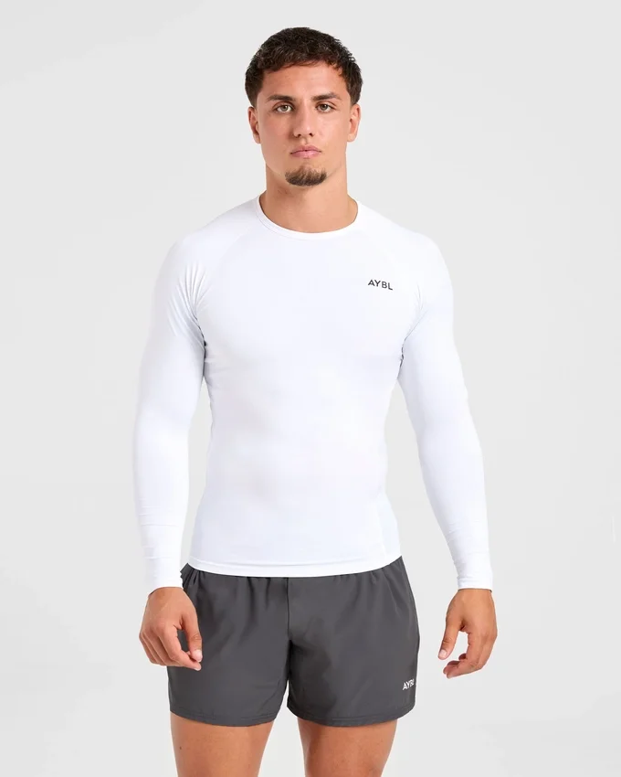 Kompressions-T-shirt med långa ärmar