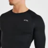 Kompressions-T-shirt med långa ärmar