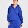Lifestyle-hoodie i oversized-modell med dragkedja