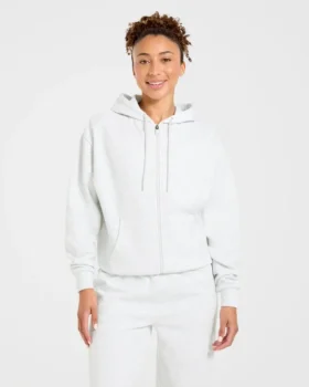 Lifestyle-hoodie i oversized-modell med dragkedja
