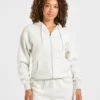 Lifestyle-hoodie i oversized-modell med dragkedja