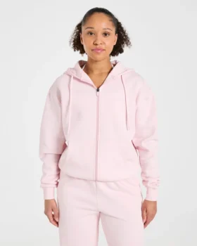 Lifestyle-hoodie i oversized-modell med dragkedja