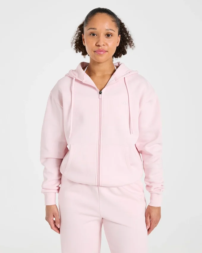 Lifestyle-hoodie i oversized-modell med dragkedja