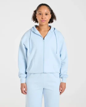 Lifestyle-hoodie i oversized-modell med dragkedja