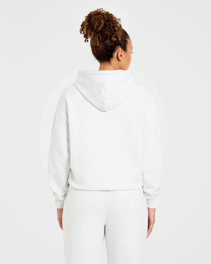 Lifestyle-hoodie i oversized-modell med dragkedja