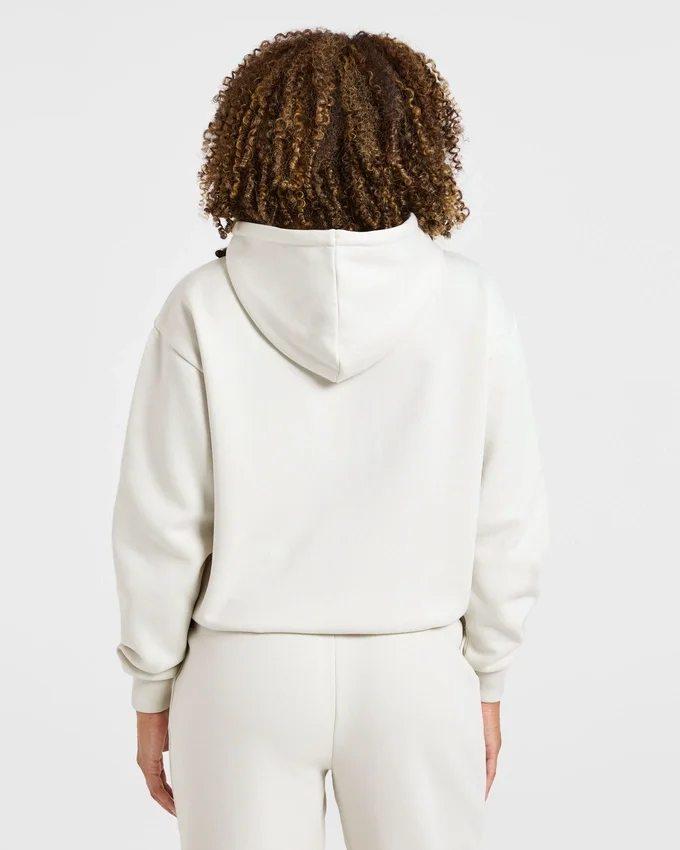 Lifestyle-hoodie i oversized-modell med dragkedja
