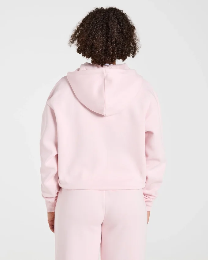 Lifestyle-hoodie i oversized-modell med dragkedja